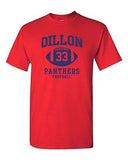 Dillon Football Retro Sports Novelty Adult DT T-Shirt Tee