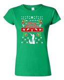 Junior Merry Christmas Hunting Dog Animals Ugly Christmas Funny DT T-Shirt Tee