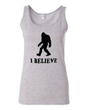 Junior I Believe Sasquatch Yeti Bigfoot Snow Funny Novelty Statement Tank Top