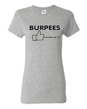 Ladies Burpees Zero Workout Cross Fit Fitness Exercise Gym Train T-Shirt Tee