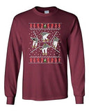 Long Sleeve Adult T-Shirt Bling Dance Telephone Music Parody Ugly Christmas DT
