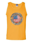 Undefeated World War Champ Belt USA America Patriotic Country DT Adult Tank Top