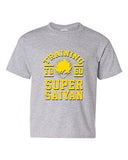 Training To Go Super Saiyan Anime Workout Funny Parody DT Youth Kids T-Shirt Tee