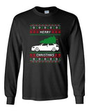 Long Sleeve Adult T-Shirt Merry Christmas Car Ugly Xmas Tree Funny Humor DT