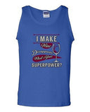 I Make Wine Disappear What's Your Superpower? Superhero Funny DT Adult Tank Top