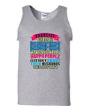 Exercise Gives You Endorphins Make You Happy People Gym Funny DT Adult Tank Top