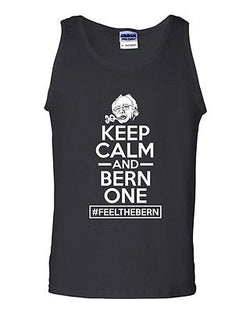 Keep Calm And Bern One Feel The Bern President Vote Campaign DT Adult Tank Top