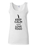 Junior Keep Calm And Love Togo Country Nation Patriotic Sleeveless Tank Top