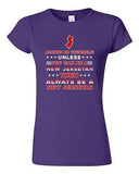 Junior Always Be Yourself Unless You Can Be An New Jerseyan Map DT T-Shirt Tee