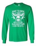 Long Sleeve Adult T-Shirt Want To Know If There's Life After Death Father DT