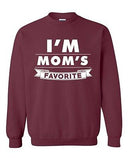 I'm Mom's Favorite Son Christmas Gift Funny Humor DT Novelty Crewneck Sweatshirt