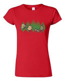 Junior Randy Otter Caterpillar Butterfly Leaf Funny Arts Portray DT T-Shirt Tee