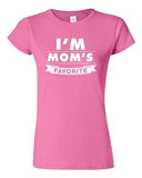 Junior I'm Mom's Favorite Daughter Christmas Gift Funny Humor DT T-Shirt Tee