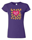 Junior Heart Pizza Lover I Love Pizza Care Food Cute Funny Humor DT T-Shirt Tee