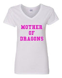 V-Neck Ladies Mother Of Dragons Funny TV Show Series Parody Fan T-Shirt Tee