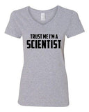 V-Neck Ladies Trust Me I'm A Scientist Science Experiment Funny T-Shirt Tee