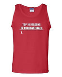 Top 10 To Procastinate 1. Humor Novelty Statement Graphics Adult Tank Top