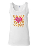 Junior Heart Pizza Lover I Love Pizza Food Cute Funny Humor Sleeveless Tank Tops