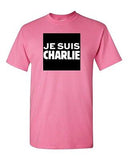 Je Suis Charlie France Freedom Bold Paris Protest Novelty DT Adult T-Shirt Tee