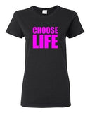 Ladies Choose Life Wham 80s Cool Retro Pro Life Survivor Moving On T-Shirt Tee