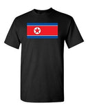 North Korea Country Flag Korean Nation Patriotic Novelty DT Adult T-Shirt Tee