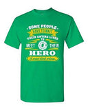 Firefighter Rescue Hero I Married Mine Wife Funny Humor DT Adult T-Shirt Tee