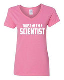 V-Neck Ladies Trust Me I'm A Scientist Science Experiment Funny T-Shirt Tee