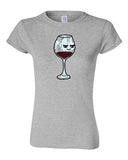 Junior Too Cute To Drink Glass Of Red Wine Liquor Alcohol Novelty DT T-Shirt Tee