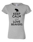 Junior Keep Calm And Love Beavers Rats Rodents Animal Lover Humor T-Shirt Tee