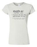 Junior Mother Definition Meaning Dictionary Mothers Day Funny DT T-Shirt Tee