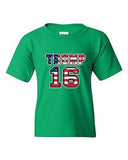 Donald Trump 16 2016 President Election Campaign Vote DT Youth Kids T-Shirt Tee