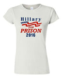 Junior Hillary For Prison 2016 President Election Anti Politics DT T-Shirt Tee