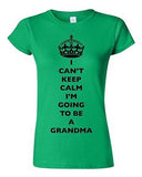 Junior I Can't Keep Calm I'm Going To Be A Grandma Family Funny DT T-Shirt Tee