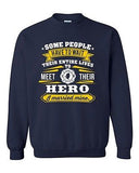 Firefighter Rescue Hero I Married Mine Funny Humor Wife DT Crewneck Sweatshirt