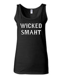 Junior Wicked Smaht Genius Novelty Statement Sleeveless Graphics Tank Top