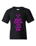 Keep Calm And Lax On Novelty Youth Kids T-Shirt Tee