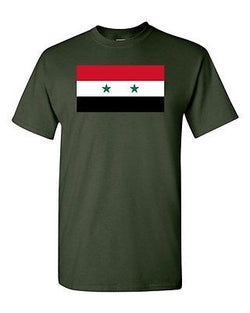 Syria Country Flag Damascus Asia State Nation Patriotic DT Adult T-Shirt Tee