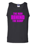 The Man Behind The Bump Novelty Statement Graphics Adult Tank Top