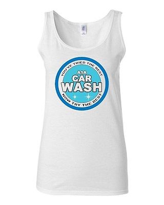 Junior A1A Car Wash Heisenberg Novelty Statement Graphics Tank Top