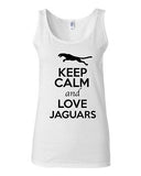 Junior Keep Calm And Love Jaguars Cat Forest Animal Lover Sleeveless Tank Tops