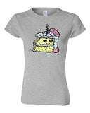 Junior Too Cute To Eat Birthday Cake Sweet Food Dessert Novelty DT T-Shirt Tee