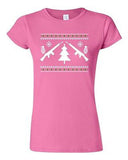 Junior Guns Ugly Christmas Snow Rifle Tree Grenade Funny Humor DT T-Shirt Tee