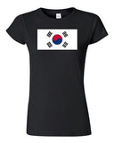 Junior South Korea Country Flag Seoul Korean Nation Patriotic DT T-Shirt Tee