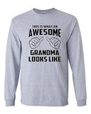 Long Sleeve Adult T-Shirt This Is What An Awesome Grandma Looks Like Grandmother