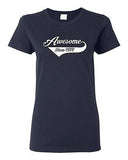 Ladies Awesome Since 1989 With Tail Happy Birthday Gift Funny DT T-Shirt Tee