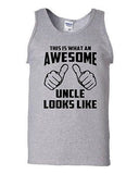 This Is What An Awesome Uncle Looks Like Novelty Statement Adult Tank Top