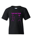 I Got Your Back Funny Humor Novelty Youth Kids T-Shirt Tee