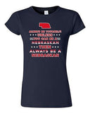 Junior Always Be Yourself Unless You Can Be An Nebraskan Map Star DT T-Shirt Tee