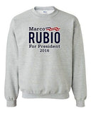 Marco Rubio For President 2016 Campaign Election DT Novelty Crewneck Sweatshirt