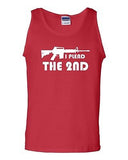 I Plead The 2nd Pro Gun Rights Novelty Statement Graphic Adult Tank Top